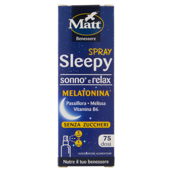 Matt Benessere Spray Sleepy sonno e relax Melatonina 30 ml