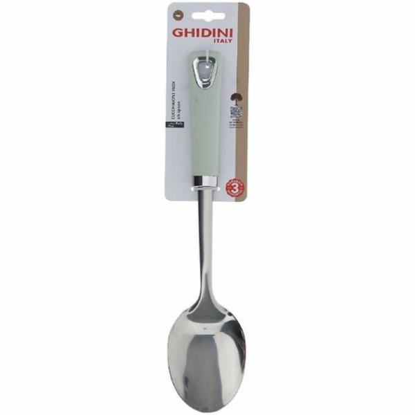 Ghidini Cucchiaione Inox Manico Verde Acqua