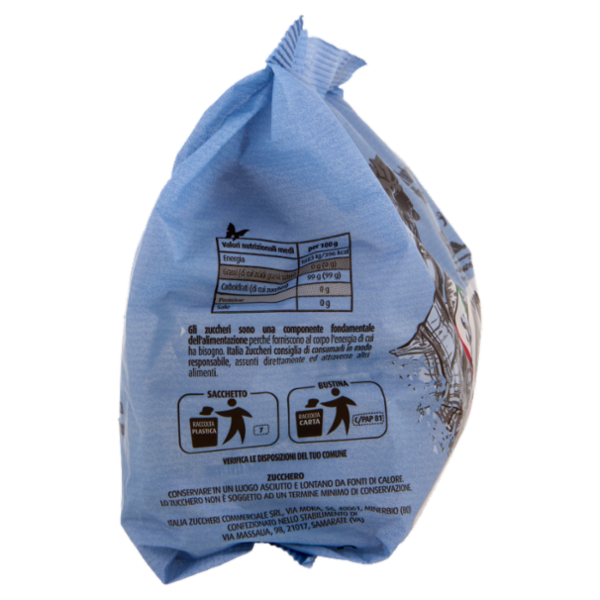 Italia Zuccheri Nostrano - Bustine di zucchero grezzo di barbabietola 100% Italiano - 500g