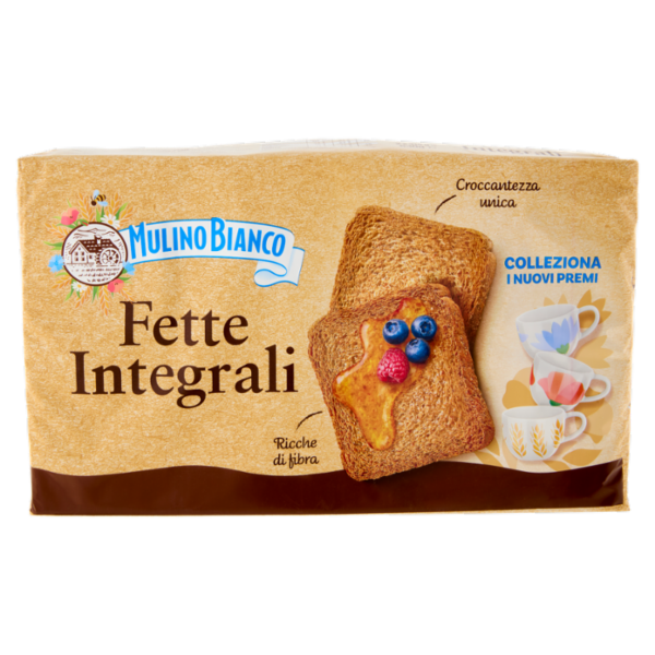 Mulino Bianco Fette Biscottate Integrali Ricche di Fibre 630g