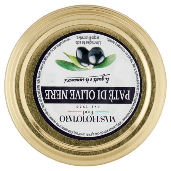 Mastrototaro food Patè di Olive Nere 180 g
