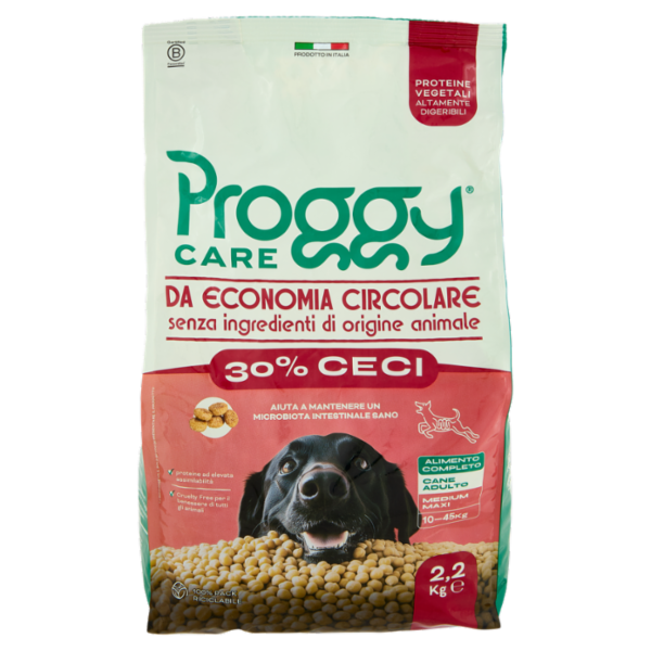 Proggy Care 30% Ceci Alimento Completo Cane Adulto Medium Maxi 10-45Kg 2,2 Kg