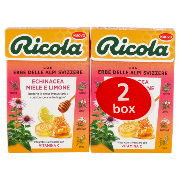 Ricola Echinacea Miele e Limone 2 x 50 g