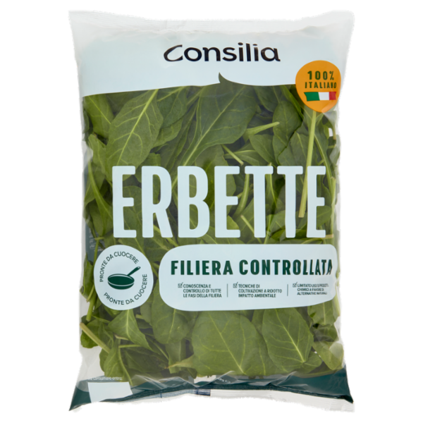 Consilia Erbette Lavate e Pronte da Cuocere 400 g
