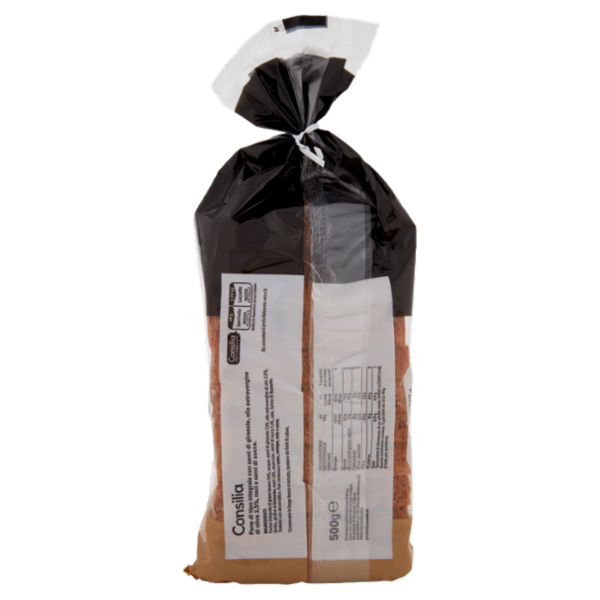 Consilia Pane Filone Integrale con Semi e Noci a Fette 500 g