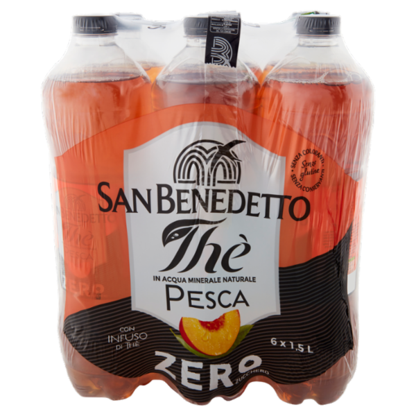 San Benedetto Thè Pesca Zero 6 x 1,5 L