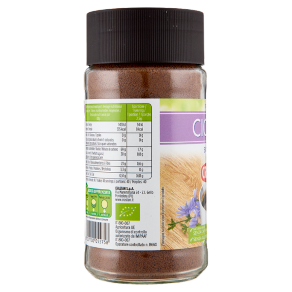 Crastan Bio Cicoria Solubile Biologica 100 g