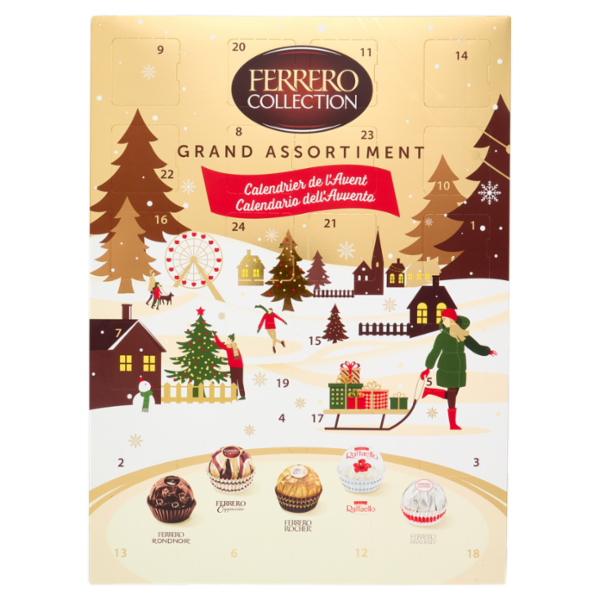 Ferrero Collection Grand Assortiment Calendario dell'Avvento 24 pezzi 250 g