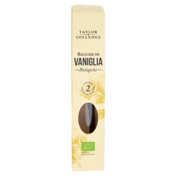 Taylor & Colledge Bacche di Vaniglia Biologiche 2 pz