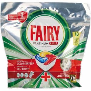 Lavastoviglie Caps Fairy Platinum Plus Lemon 12 Ct