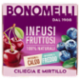 Bonomelli Infusi Fruttosi 100% Naturali Ciliegia e Mirtillo 12 Filtri 24 g