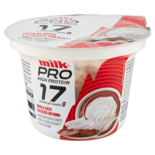 Milk Pro High Protein 17g Coppa al gusto Cioccolato con Panna 170 g