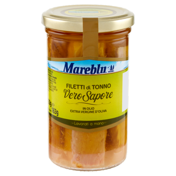 Mareblu Vero Sapore Filetti di Tonno in Olio Extra Vergine d'Oliva 250 g