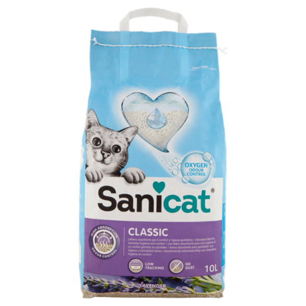 Sanicat Classic Lettiera assorbente Lavender 10 L