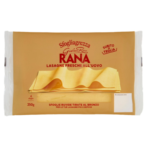 Giovanni Rana Sfogliagrezza Lasagne Fresche all'Uovo 250 g