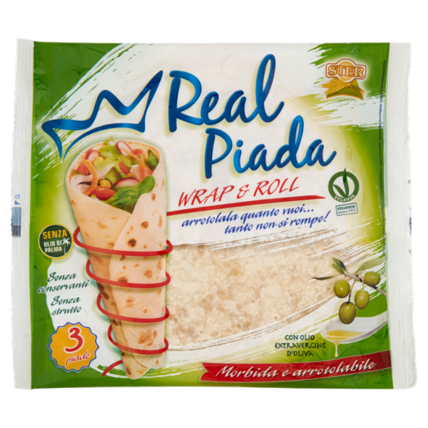 Ster Real Piada Wrap & Roll con Olio Extravergine d'Oliva 3 piade 330 g