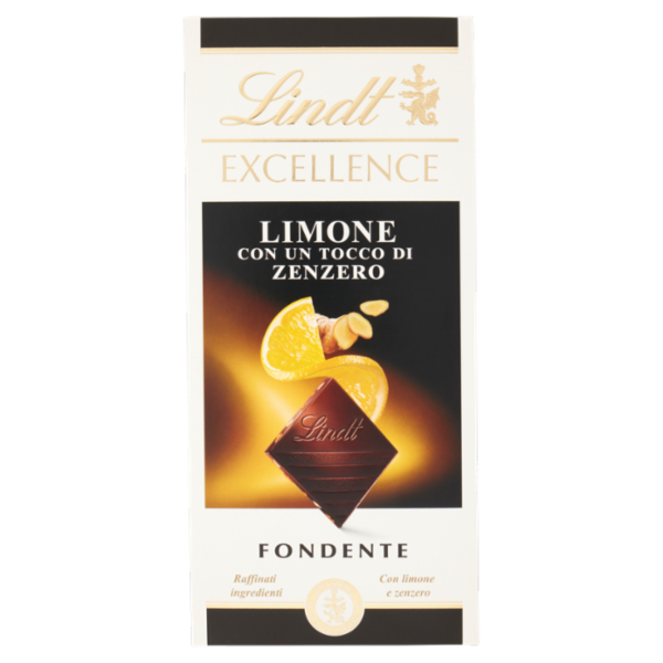 Lindt Excellence Tavoletta Cioccolato Fondente Limone e Zenzero 100 g