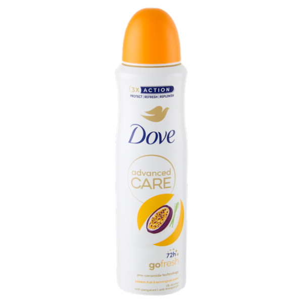 Dove advanced Care go fresh passion fruit & lemongrass scent anti-perspirant 150 ml