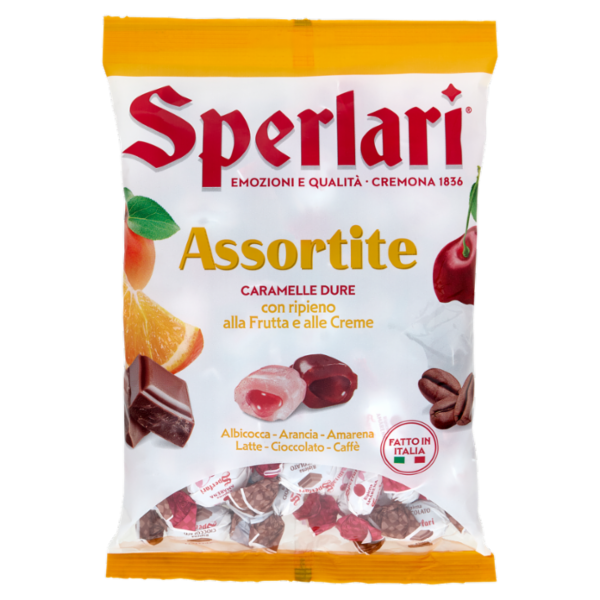 Sperlari Assortite Caramelle Dure con ripieno alla Frutta e alle Creme 420 g