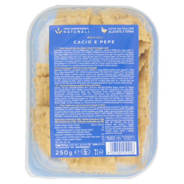Fini Ravioli Cacio e Pepe 250 g