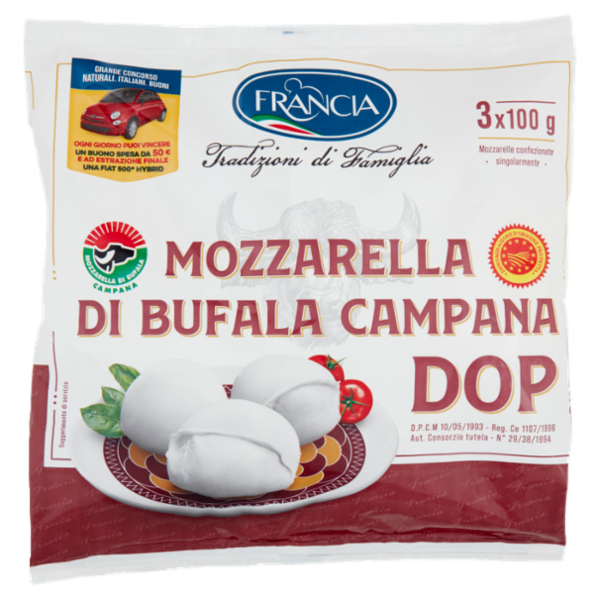 Francia Mozzarella di Bufala Campana DOP 3 x 100 g