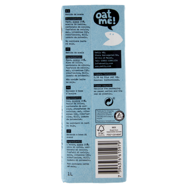 Oatly! Avena 1 L