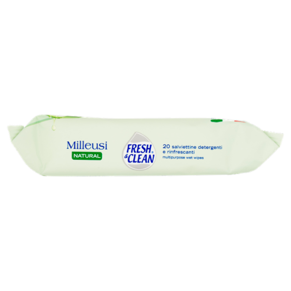 Fresh & Clean Milleusi Natural Igienizzante Salviettine 20 pz