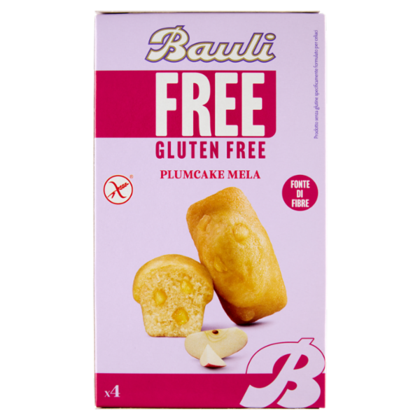 Bauli Free Gluten Free Plumcake Mela 4 x 33 g