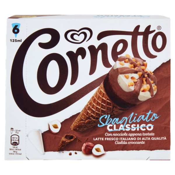 Cornetto Algida Sbagliato 6 Gelati 450 g