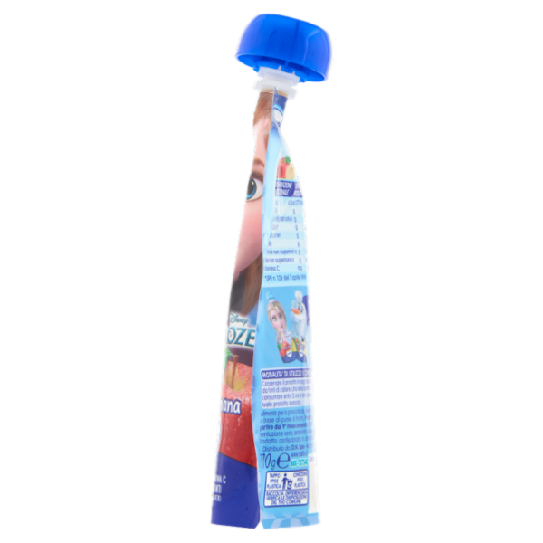 MELLIN Disney Frozen Anna Merenda di Frutta 100% con Vit C, Mela e Banana, dal 9° mese, 110g