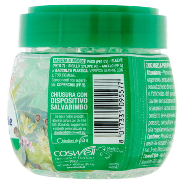 Zanzarella Profumatore in Perle Freschezza Verde 170 g