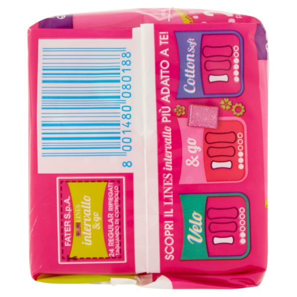 Lines intervallo & go Regular Fresh 20+4 pz