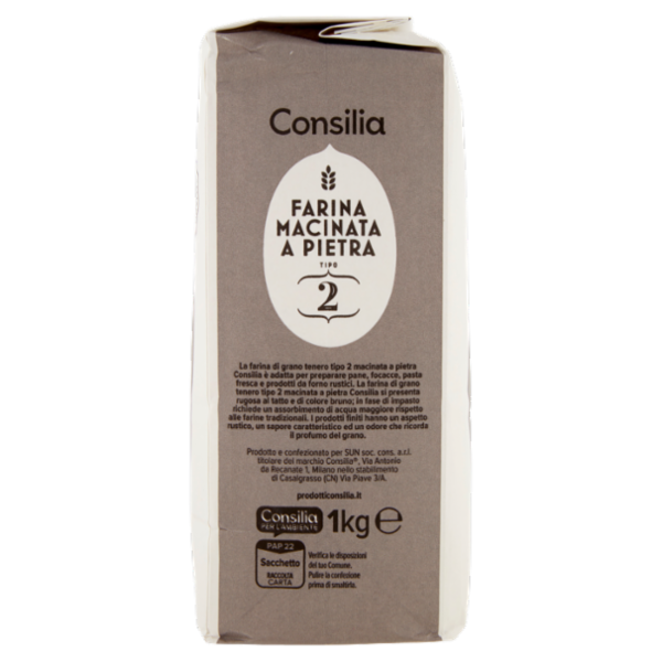Consilia Farina Macinata a Pietra Tipo 2 1 kg