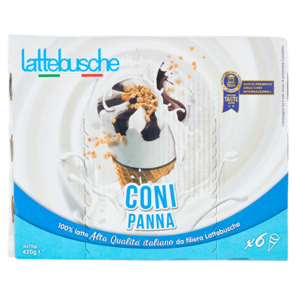 lattebusche Coni Panna 6 x 70 g