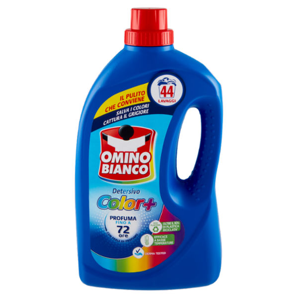 Omino Bianco Detersivo Lavatrice Liquido Color+ 44 Lavaggi 1760 ml