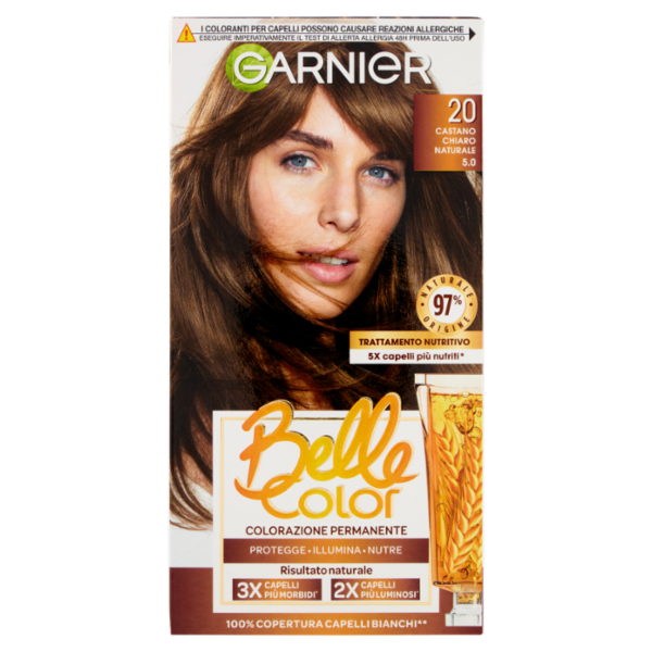 Garnier Belle Color Colorazione Permanente 20 Castano Chiaro Naturale 5.0