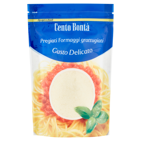 Cento Bontà Pregiati Formaggi grattugiati Gusto Delicato 100 g