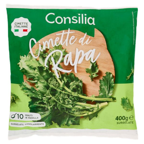 Consilia Cimette di Rapa Surgelate Singolarmente 400 g