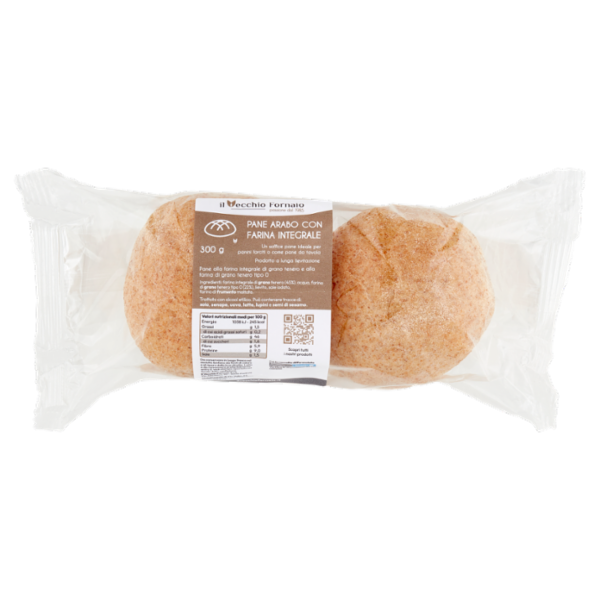 il Vecchio Fornaio Pane Arabo con Farina Integrale 300 g
