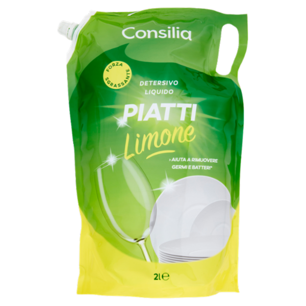 Consilia Detersivo per Stoviglie Limone Ricarica 2 L