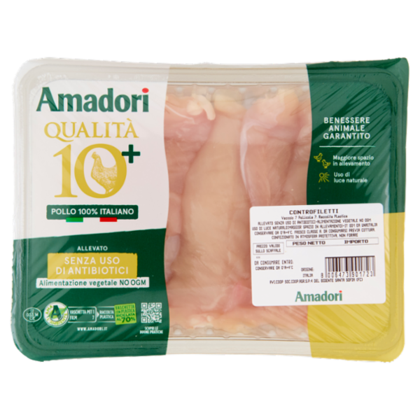 Amadori Qualità 10+ Pollo Controfiletti 0,400 kg