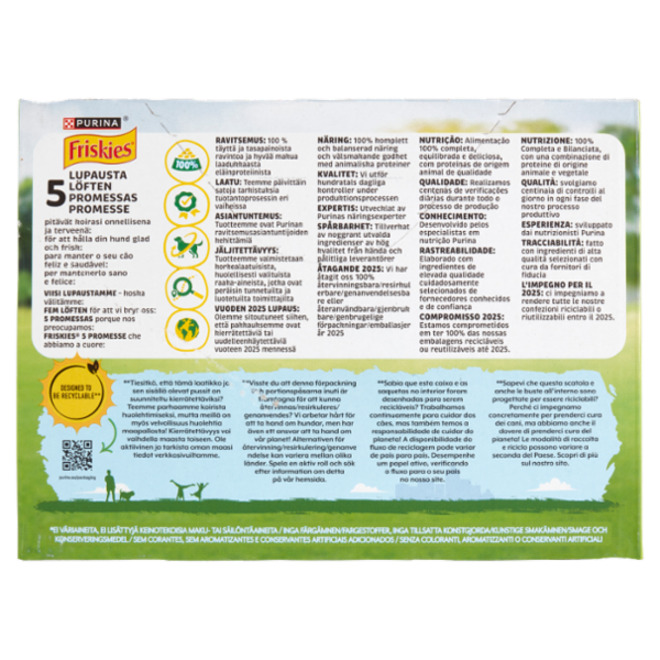 PURINA FRISKIES In Salsa Con Manzo e Patate, Pollo e Carote, Agnello e Carote 12 x 85 g