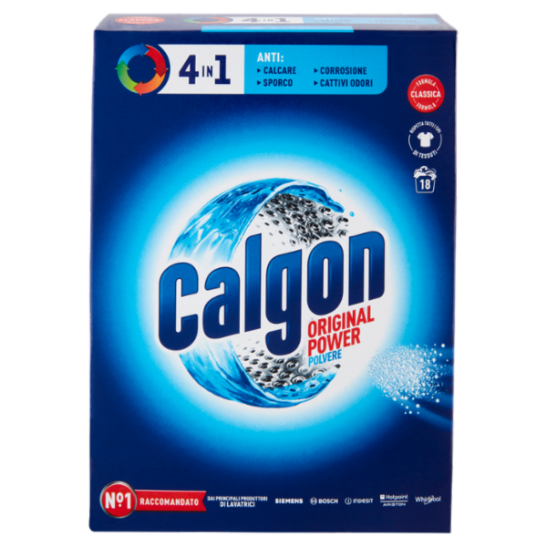 Calgon Original Power Polvere 4in1 Anticalcare lavatrice 900 gr