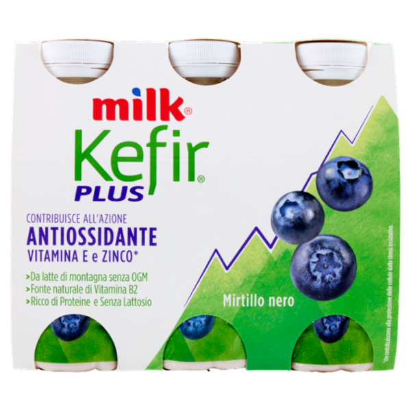 Milk Kefir Plus Antiossidante Mirtillo nero 6 x 100 g