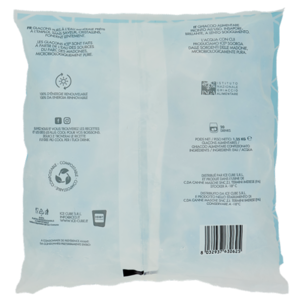 ice cube Ice³ Cube Cubetti di Ghiaccio Puro 1,25 kg
