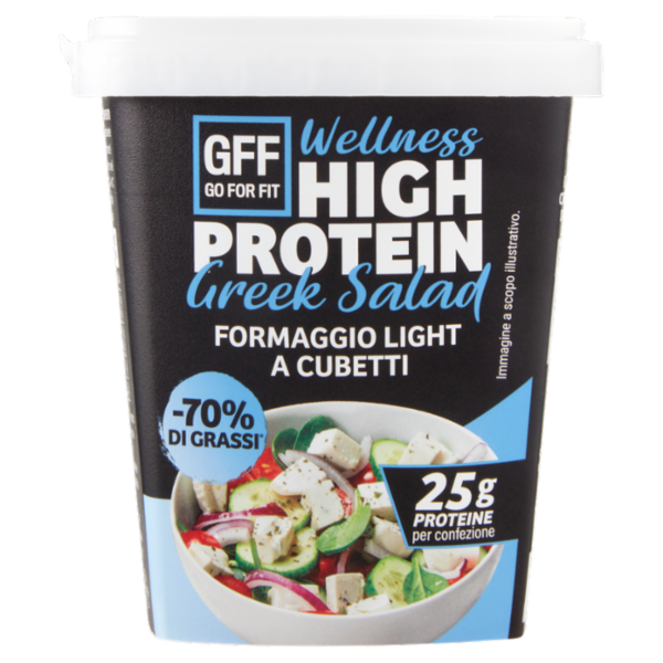Go For Fit Wellness High Protein Greek Salad Formaggio Light a Cubetti 125 g