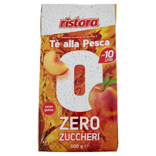ristora preparato istantaneo per bevanda di Tè alla Pesca Zero Zuccheri 500 g