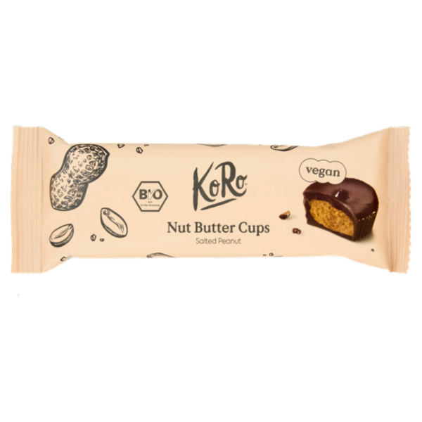 KoRo vegan Nut Butter Cups Salted Peanut 3 x 13 g