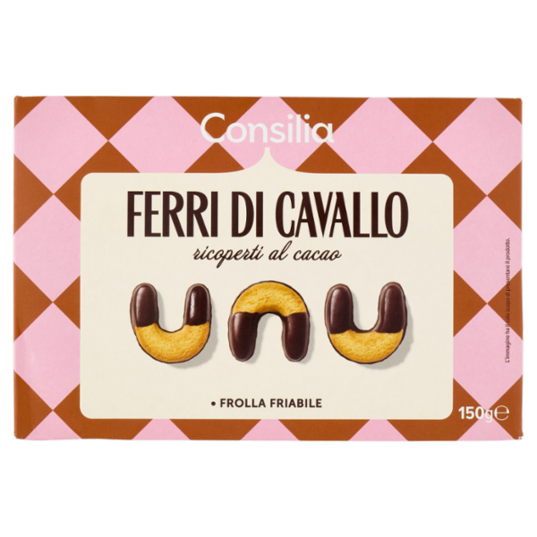 Consilia Ferri di Cavallo Ricoperti al Cacao 150 g