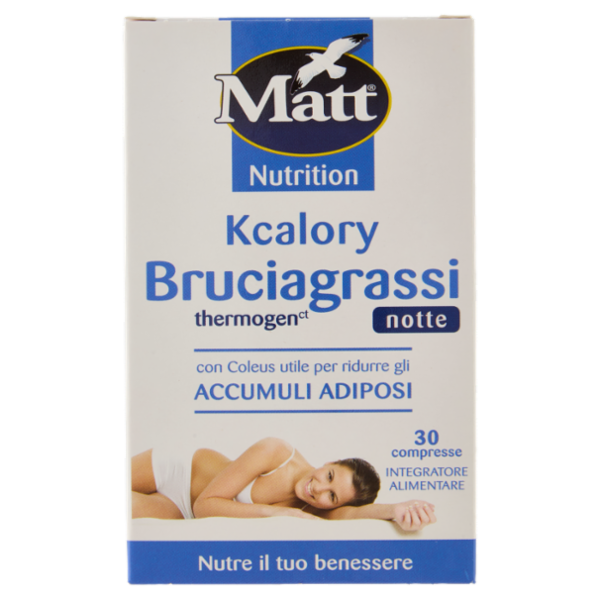 Matt Nutrition Kcalory Bruciagrassi thermogen notte 30 compresse 10,5 g